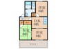 ハイカムールＭＹ 3DKの間取り