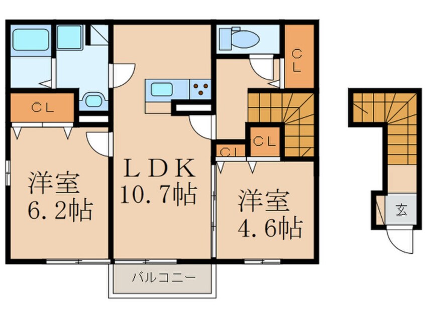 間取図 ブリーズメゾンA棟