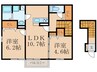 ブリーズメゾンA棟 2LDKの間取り