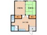 メゾン丸町 2DKの間取り