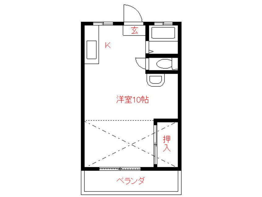 間取図 シティベール古賀