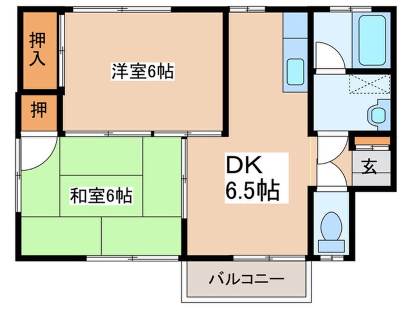 間取図 四王寺ハイツ