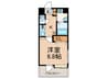 エンクレスト中呉服(817) 1Kの間取り
