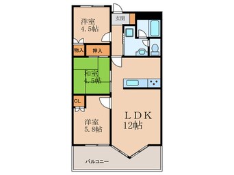 間取図 パラシオ高塔