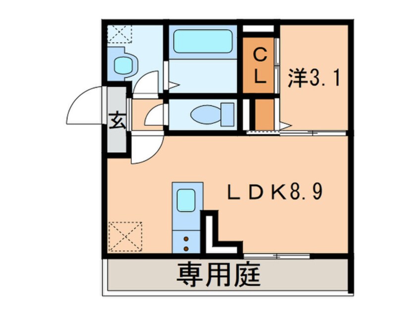 間取図 Ariga10　D棟