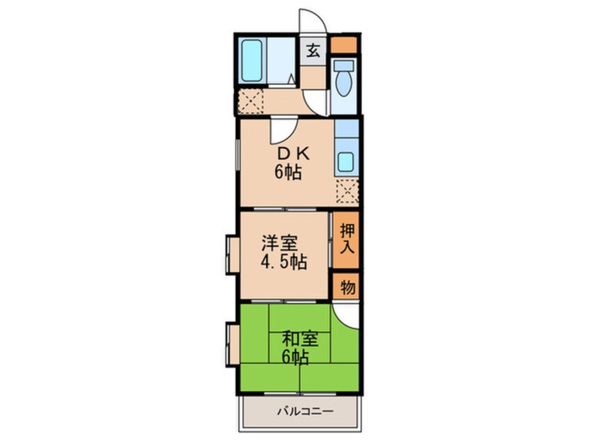 間取図 コーポ三恵