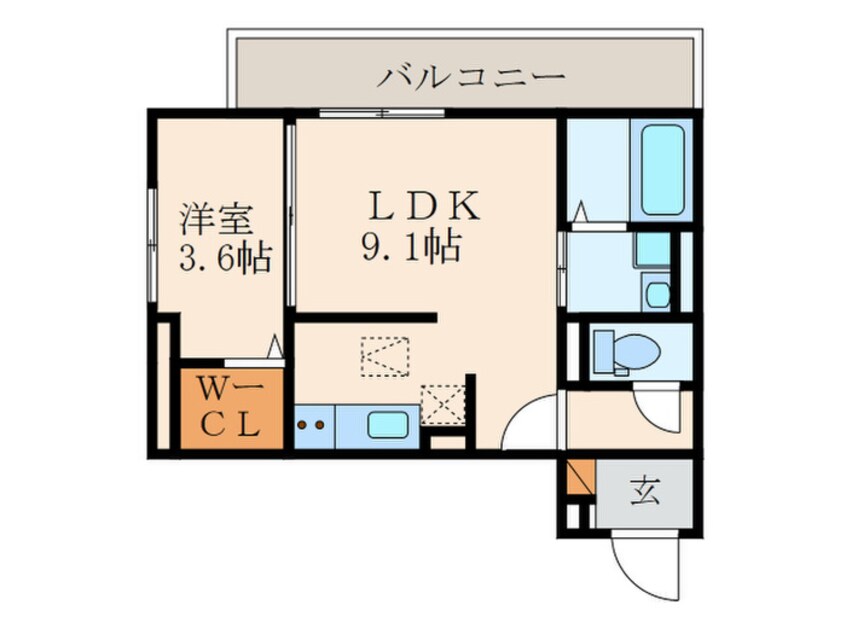 間取図 トレス城野弐番館