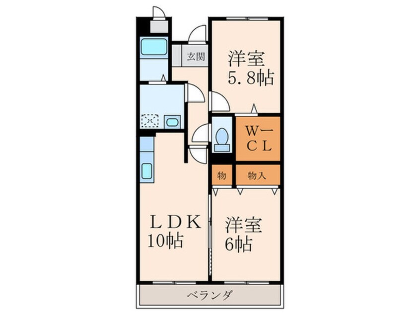 間取図 フォンテーヌ徳力