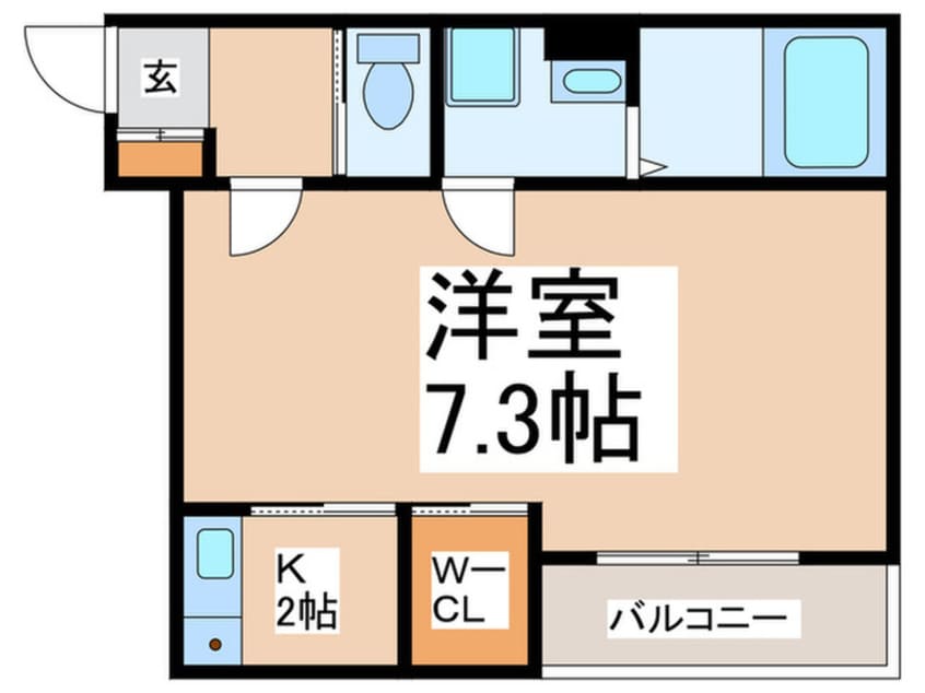 間取図 ＢＲＡＶＥ　ＢＡＳＥ針摺南