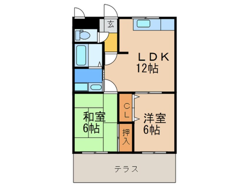 間取図 ﾌｫﾚｽﾄｰｸｲｰｽﾄ