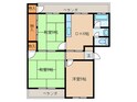 井堀南団地4棟（405）の間取図