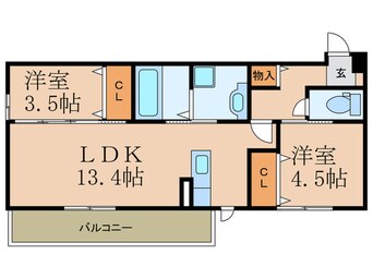 間取図 Polonia Wakamatsu　A棟