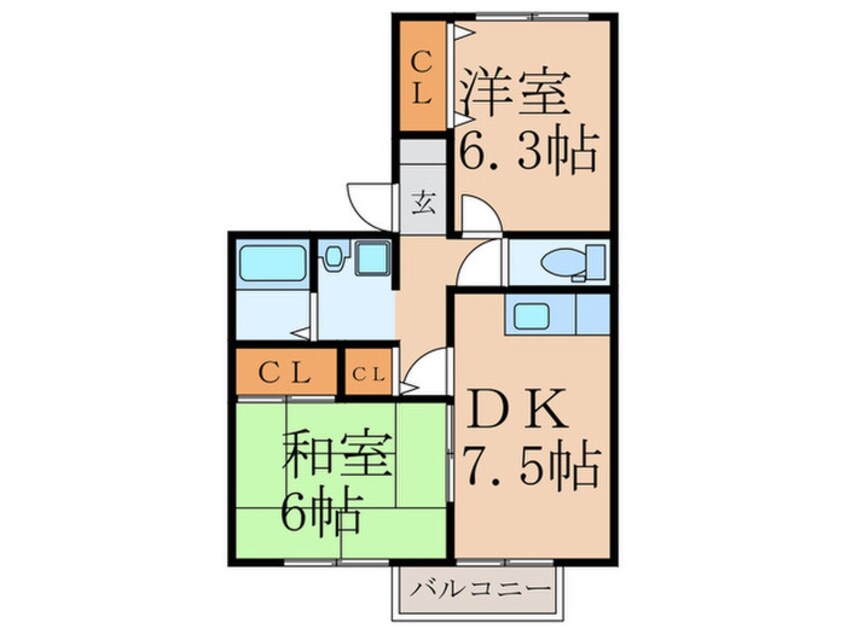 間取図 ポ－トナガノ