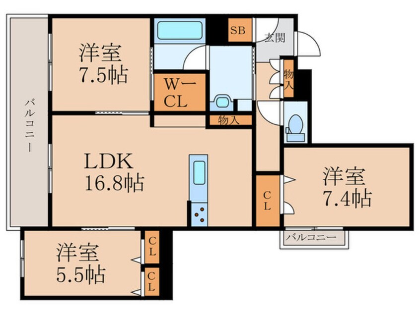 間取図 Heritage　NAKAI　Manoir