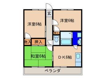 間取図 サンハイツ山本