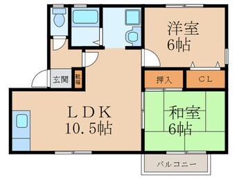 間取図 セジュール彩　E棟