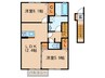 Ｄ－ｒｏｏｍ馬場山 2LDKの間取り