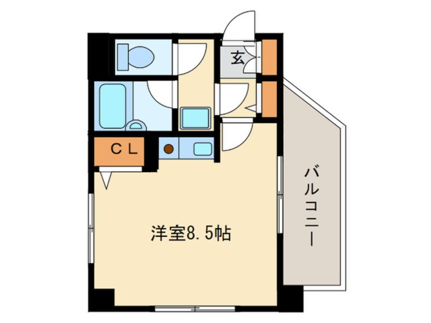 間取図 ﾀﾞｲｱﾊﾟﾚｽｴｸｾ-ﾌﾞﾙ九州大学前(504)