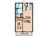 サクシ－ド引野Ａ棟 1LDKの間取り
