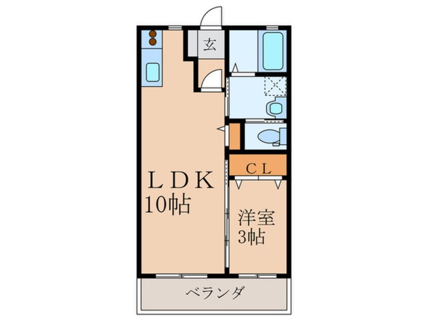間取図 サクシ－ド引野Ａ棟