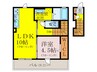 ブラン惣利 1LDKの間取り