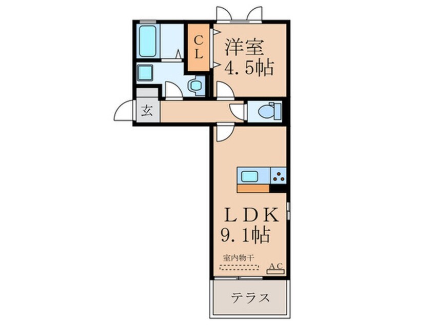 間取図 ディールーム後藤寺C棟