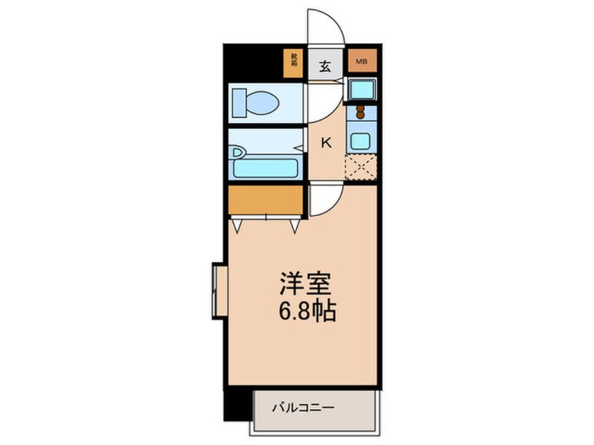 間取図 ﾀﾞｲﾅｺ-ﾄｴｽﾀﾃﾞｨｵ山王公園（201）