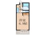FLAT3　松本 1Kの間取り