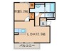 ホワイトパレス藤ノ元 1LDKの間取り