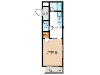 間取図 ウエストヴィラ祖原山