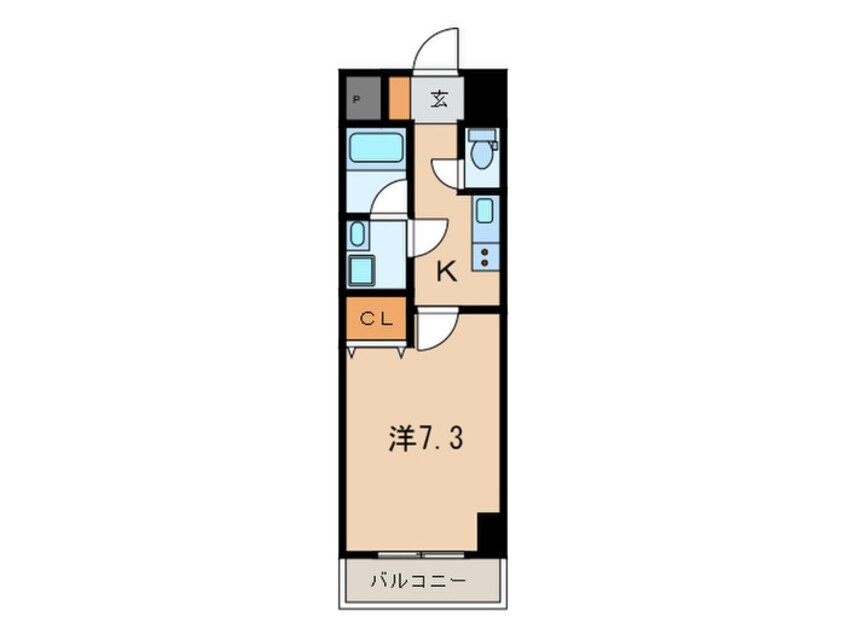 間取図 U-Basic reef 三萩野