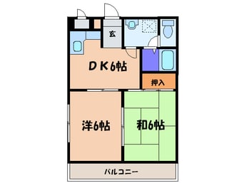間取図 クレ－ル寺塚