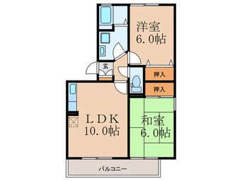 間取図 サンスカイ徳力１