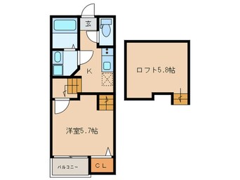 間取図 アンピオ姪浜伍番館