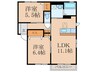 フォレストビレッジ 2LDKの間取り