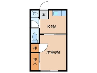 間取図 組坂アパート №４