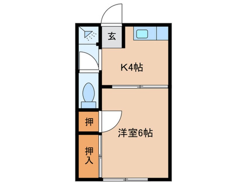 間取図 組坂アパート №４