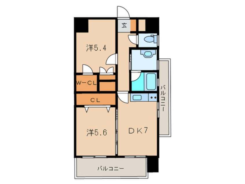 間取図 レジーナ小倉