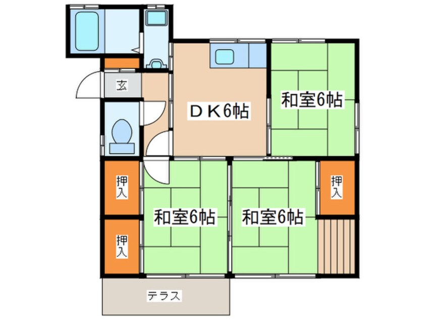 間取図 池田貸家