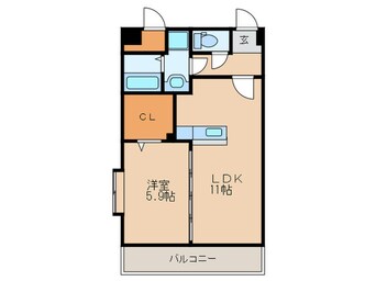 間取図 シャトレ五番館