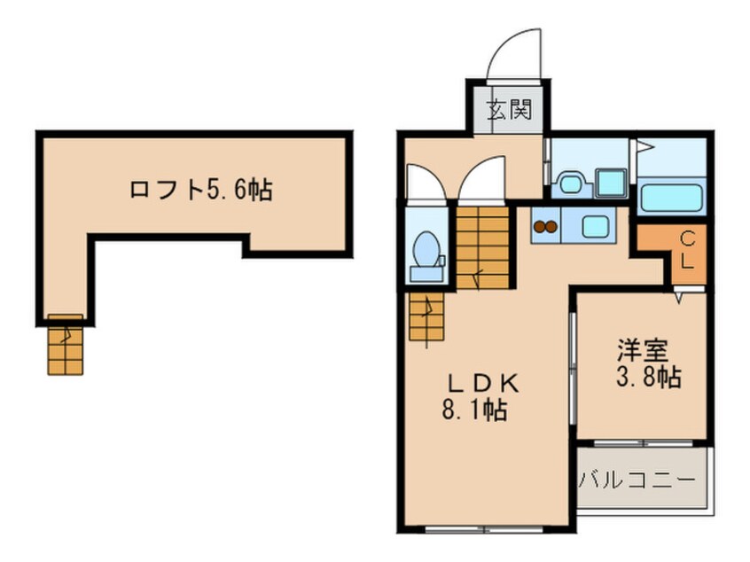 間取図 RAINBOW南福岡