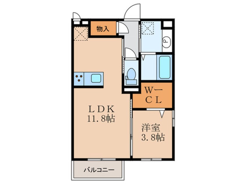 間取図 プログレスⅠＢ棟