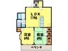 オ－クハイム那珂川 2LDKの間取り