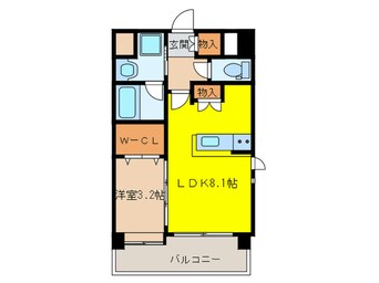 間取図 ネストピア大橋駅前(1201)