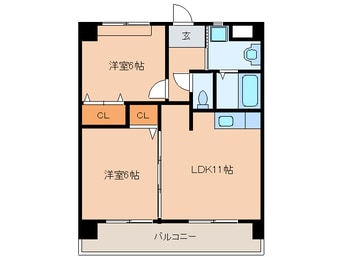 間取図 アンテスⅡ