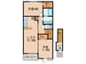 ＫＥＩ　ＨＯＵＳＥⅢ 2LDKの間取り