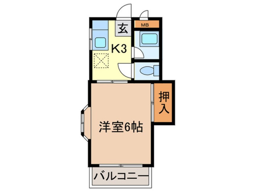 間取図 アロービル香椎