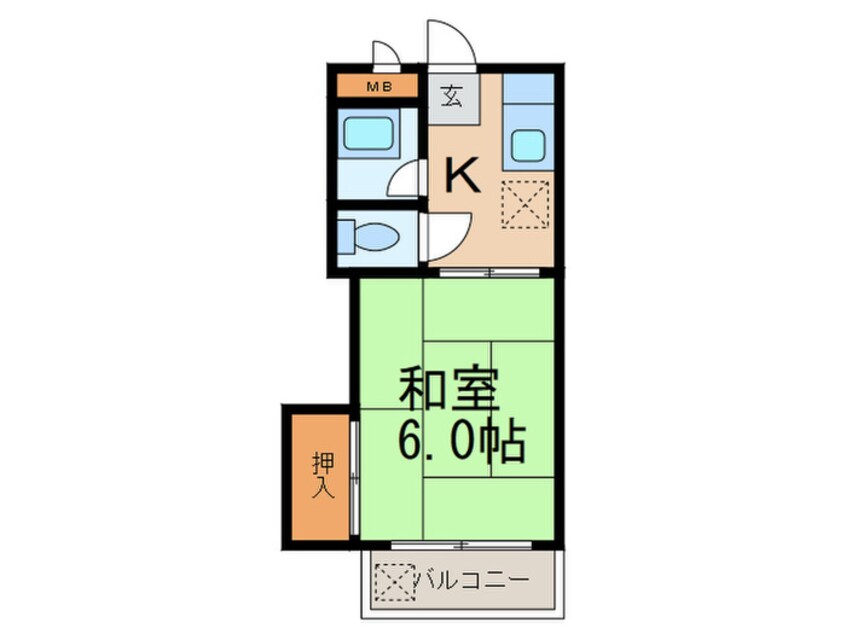 間取図 アロービル香椎