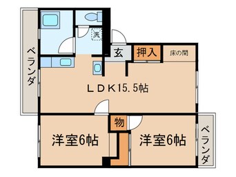 間取図 ピアコート陣原