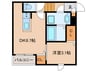 エクシア福大駅前Ａ 1DKの間取り